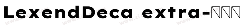 LexendDeca extra字体转换
